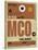 MCO Orlando Luggage Tag I-NaxArt-Stretched Canvas