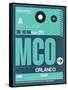 MCO Orlando Luggage Tag II-NaxArt-Framed Stretched Canvas