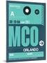 MCO Orlando Luggage Tag II-NaxArt-Mounted Art Print