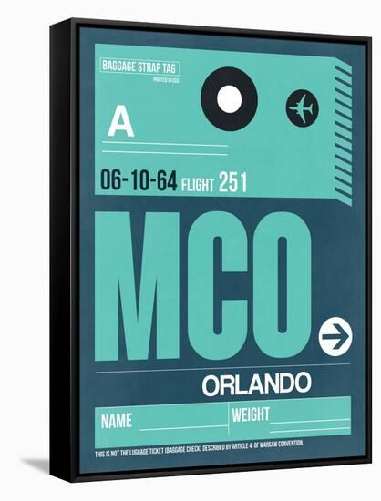MCO Orlando Luggage Tag II-NaxArt-Framed Stretched Canvas
