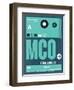 MCO Orlando Luggage Tag II-NaxArt-Framed Art Print