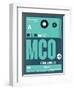 MCO Orlando Luggage Tag II-NaxArt-Framed Art Print