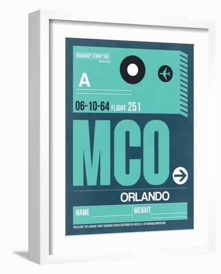 MCO Orlando Luggage Tag II-NaxArt-Framed Art Print