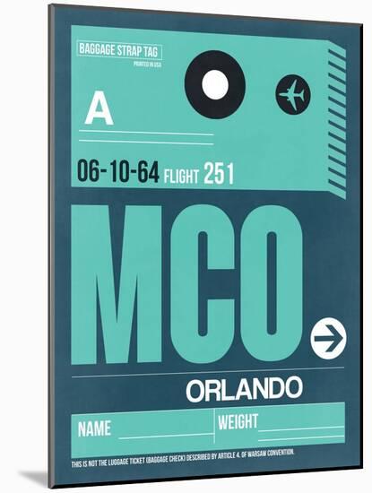 MCO Orlando Luggage Tag II-NaxArt-Mounted Art Print
