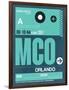 MCO Orlando Luggage Tag II-NaxArt-Framed Art Print