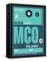 MCO Orlando Luggage Tag II-NaxArt-Framed Stretched Canvas