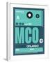 MCO Orlando Luggage Tag II-NaxArt-Framed Art Print