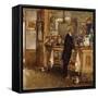 Mcsorley's Bar-Childe Hassam-Framed Stretched Canvas