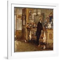 Mcsorley's Bar-Childe Hassam-Framed Giclee Print