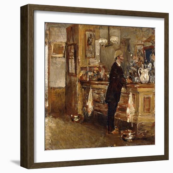 Mcsorley's Bar-Childe Hassam-Framed Giclee Print