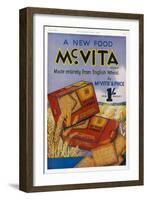 Mcvitie's Mcvita Wheat Biscuits Made Entirely from English Wheat at One Shilling a Packet-null-Framed Art Print