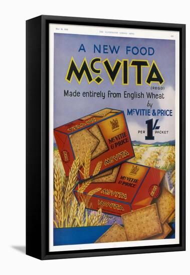 Mcvitie's Mcvita Wheat Biscuits Made Entirely from English Wheat at One Shilling a Packet-null-Framed Stretched Canvas