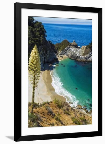 McWay Cove, Julia Pfeiffer Burns State Park, Big Sur, California, USA-Russ Bishop-Framed Premium Photographic Print