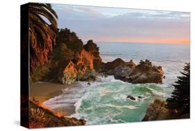 Mcway Falls Big Sur California-null-Stretched Canvas