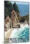 McWay Falls - Big Sur Coast, California-null-Mounted Poster