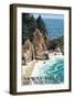 McWay Falls - Big Sur Coast, California-Lantern Press-Framed Art Print