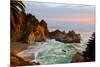 Mcway Falls in Big Sur at Sunset, California-Andy777-Mounted Photographic Print