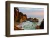 Mcway Falls in Big Sur at Sunset, California-Andy777-Framed Photographic Print