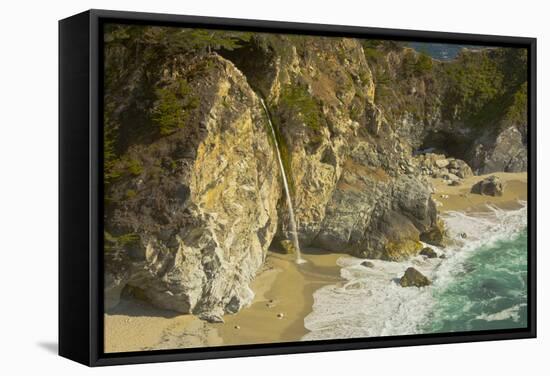 Mcway Falls, Julia Pfeiffer Burns State Park, Big Sur, California, USA-Michel Hersen-Framed Stretched Canvas