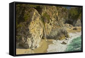 Mcway Falls, Julia Pfeiffer Burns State Park, Big Sur, California, USA-Michel Hersen-Framed Stretched Canvas