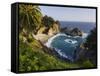 Mcway Falls, Mcway Cove, Julia Pfeiffer Burns State Park, California, Usa-Rainer Mirau-Framed Stretched Canvas