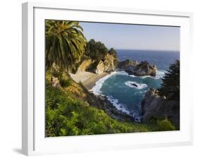 Mcway Falls, Mcway Cove, Julia Pfeiffer Burns State Park, California, Usa-Rainer Mirau-Framed Photographic Print