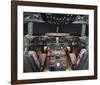 MD-11 trijet flight Deck-null-Framed Art Print