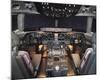 MD-11 trijet flight Deck-null-Mounted Art Print