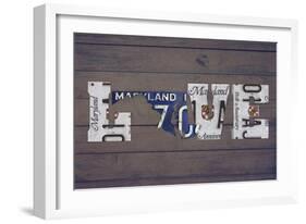 MD State Love-Design Turnpike-Framed Giclee Print