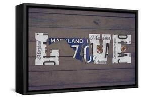 MD State Love-Design Turnpike-Framed Stretched Canvas