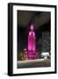 Mdc Freedom Tower at Night, Illumination in Pink, Biscayne Boulevard, Miami Downtown, Miami-Axel Schmies-Framed Photographic Print