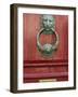 Mdina, A Lion's Head Door Knocker on a Door in the Medieval Walled City of Mdina, Malta-John Warburton-lee-Framed Photographic Print