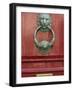 Mdina, A Lion's Head Door Knocker on a Door in the Medieval Walled City of Mdina, Malta-John Warburton-lee-Framed Photographic Print