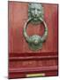 Mdina, A Lion's Head Door Knocker on a Door in the Medieval Walled City of Mdina, Malta-John Warburton-lee-Mounted Photographic Print