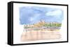 Mdina Malta View of City on Hill-M. Bleichner-Framed Stretched Canvas