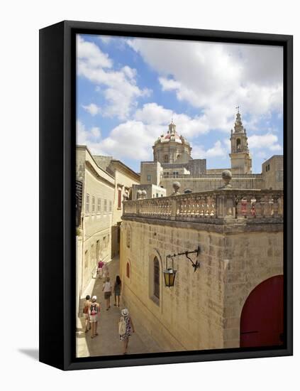 Mdina, the Fortress City, Malta, Europe-Simon Montgomery-Framed Stretched Canvas