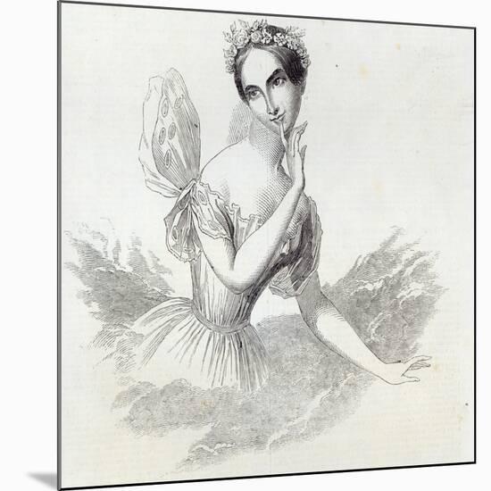 Mdlle Lucile Grahn, from The Illustrated London News, 8th March 1845-null-Mounted Giclee Print