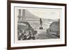 Mdlle. Spelterini Crossing the Niagara River on a Tight Rope-null-Framed Giclee Print