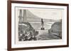 Mdlle. Spelterini Crossing the Niagara River on a Tight Rope-null-Framed Giclee Print