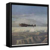 ME 110 over Greece-null-Framed Stretched Canvas