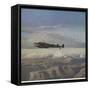 ME 110 over Greece-null-Framed Stretched Canvas