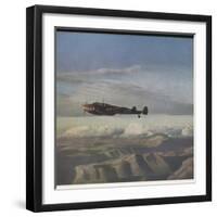 ME 110 over Greece-null-Framed Premium Photographic Print