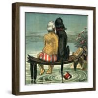 Me and Jack Published in Puck Magazine 1884-Bernard Gillam-Framed Giclee Print