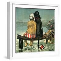 Me and Jack Published in Puck Magazine 1884-Bernard Gillam-Framed Giclee Print