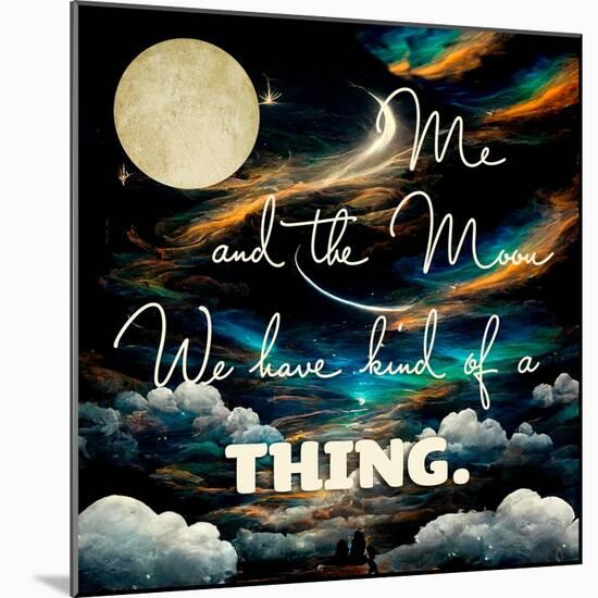 Me and the Moon-null-Mounted Giclee Print