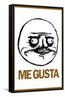 Me Gusta Rage Comic Meme Poster-null-Framed Stretched Canvas