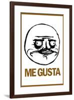 Me Gusta Rage Comic Meme Poster-null-Framed Poster