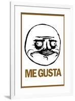 Me Gusta Rage Comic Meme Poster-null-Framed Poster