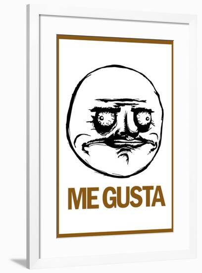 Me Gusta Rage Comic Meme Poster-null-Framed Poster