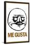 Me Gusta Rage Comic Meme Poster-null-Framed Poster